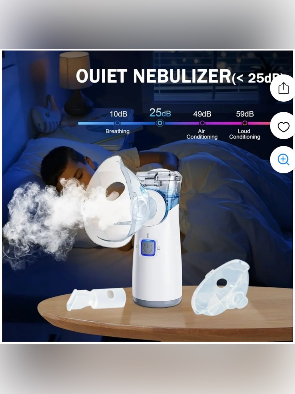 Mesh (Model No.: YS37) Portable Nebulizer Machine NIP - Picture 3 of 5